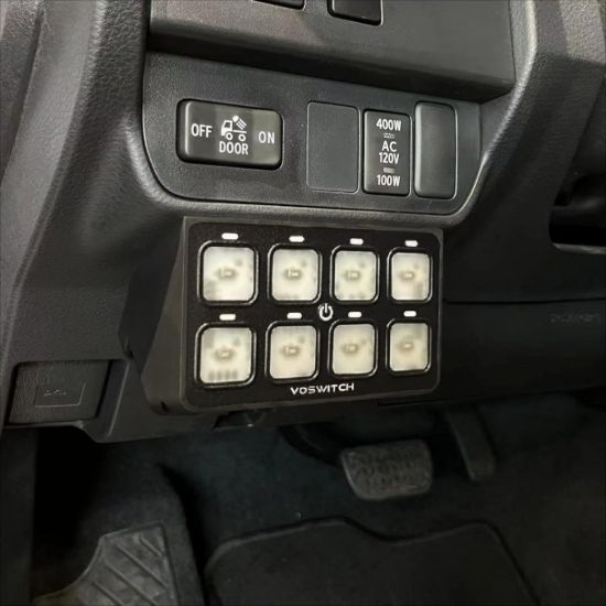 Picture of VOSWITCH 8 Switch Programmable Lower Dash Switch Panel, Toyota Tacoma 16-26