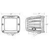 Picture of D-Series Pro LED Light Pod, Surface Mount, Spot, Amber PRO, Pair