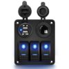 Picture of Marine Grade Switch Panel - 3 x Switches - 2 x USB - 1 x 12V