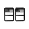 Picture of Jeep Wrangler JK 07-17 Rear US Flag Black Tail Lamp Guard
