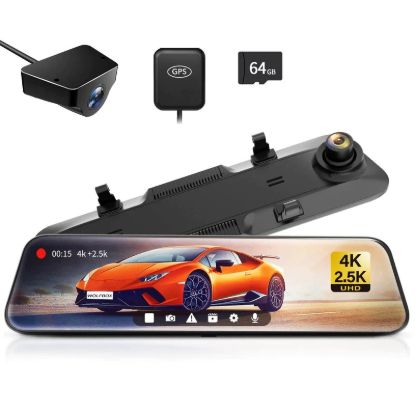 Picture of WOLFBOX G900, 12"""" 4K+2.5K Mirror Dash Cam