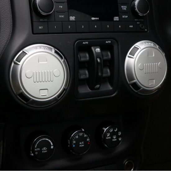Picture of Jeep Wrangler JK 07-17 Air Con Vent Grille Style Cover