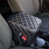 Picture of Jeep Wrangler JL 18-19 Center Console Premium Cover Double Diamond Black W/ White Stitching