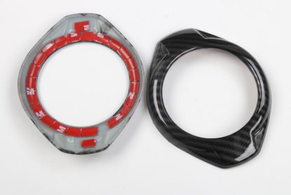 Picture of Jeep Wrangler JK 15-17 Dashboard Top Speaker Covers, Carbon Fiber Look