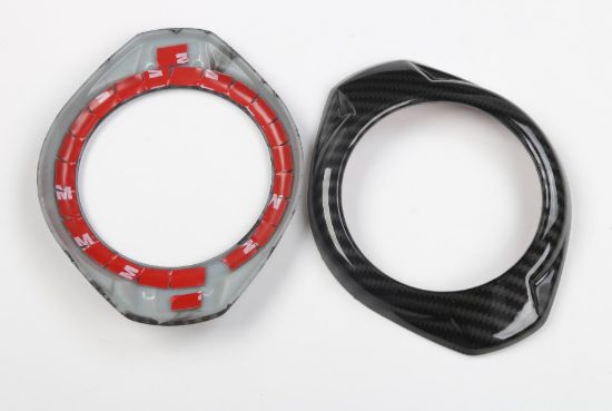 Picture of Jeep Wrangler JK 15-17 Dashboard Top Speaker Covers, Carbon Fiber Look