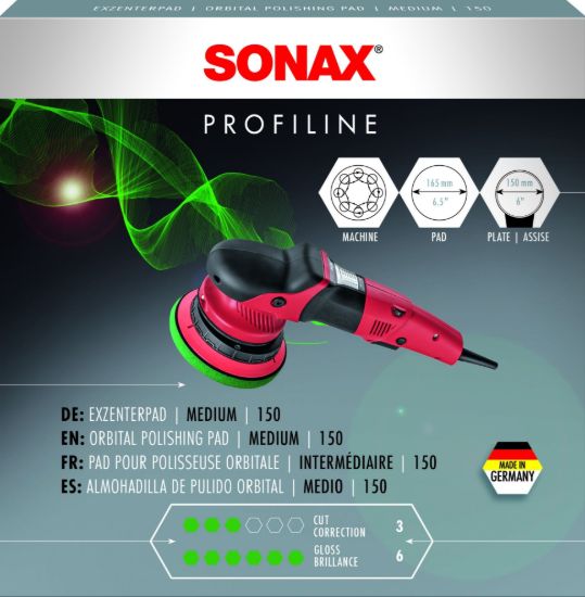 Picture of Sonax DA Polishing Pad Green - Medium 165 mm- 493 500 replacement