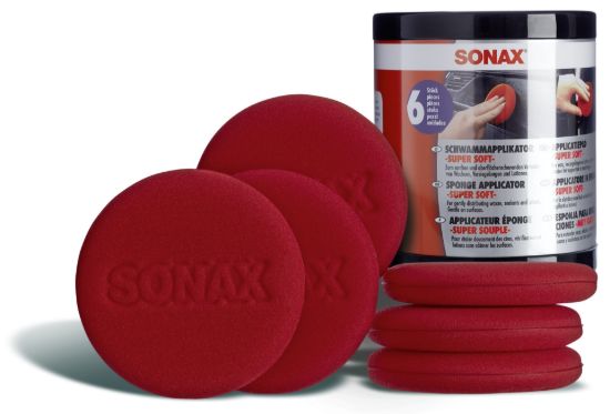 Picture of Sonax Red Sponge Applicator - Super Soft (6 pcs)