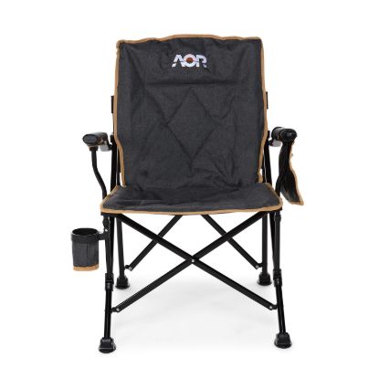 Picture of AOR Deluxe Camping Chair with Low Reclining Back, Cup Holder, Side and Back Pocket