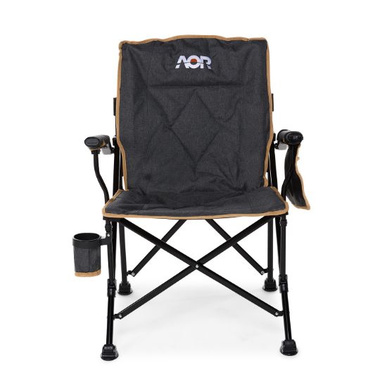 Picture of AOR Deluxe Camping Chair with Low Reclining Back, Cup Holder, Side and Back Pocket