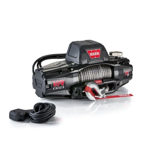 Picture of Warn VR EVO 10-S - 10,000 lbs Winch With Synthetic Rope and Wireless Remote, 12V