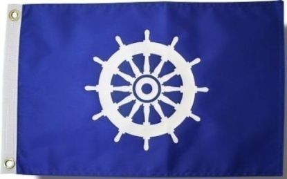 Picture of Flag 12 x 18"""" - Ship's Wheel