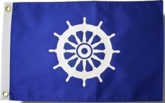 Picture of Flag 12 x 18"""" - Ship's Wheel