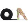 Picture of Off Road Ratchet Tie Down Strap, Heavy Duty, 5cm Wide, 5m Long, 2 Ton Breaking Strength, Black