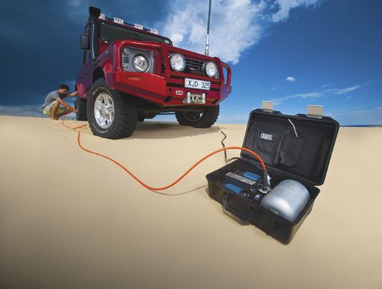 Picture of Portable Hi Performance Twin Piston Air Compressor Kit With Air Tank With Box, 12V