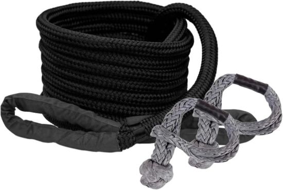 Picture of AOR Adventure Recovery Bundle: AOR Black Kinetic Recovery Rope (1pc) AOR Grey Soft Shackles (2pcs)