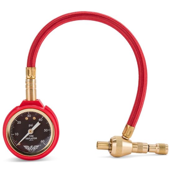 Picture of AOR Analog E-Z Tire Deflator Pressure Gauge With Pouch