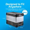 Picture of myCOOLMAN Professional Series, 69L, """"The Traveller"""", Dual Zone Fridge Freezer