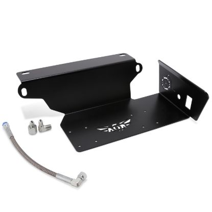 Picture of Ineos Grenadier 22-25 Twin Piston ARB Compressor Mounting Bracket With Stainless Steel Braided Hose kit, Passenger Side