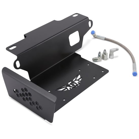 Picture of Ineos Grenadier 22-25 Twin Piston ARB Compressor Mounting Bracket With Stainless Steel Braided Hose kit, Driver Side