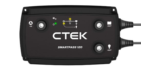 Picture of CTEK SMARTPASS 120S, 12V, 120A, Dual Battery Fast Charging Management System