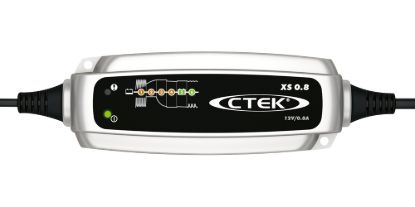 Picture of CTEK MXS 0.8, 12V Battery Charger & Maintainer, 0.8A, UK Plug