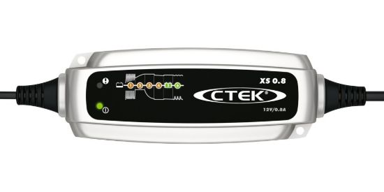 Picture of CTEK MXS 0.8, 12V Battery Charger & Maintainer, 0.8A, UK Plug