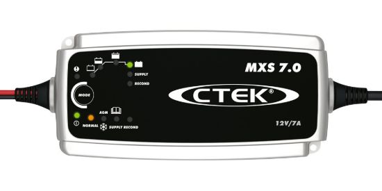 Picture of CTEK MXS 7.0, 12V Battery Charger & Maintainer, 7A, UK Plug