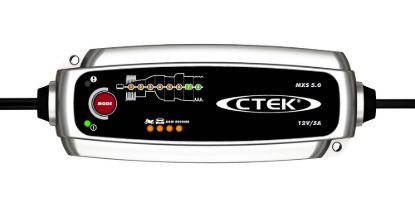 Picture of CTEK MXS 5.0, 12V Battery Charger & Maintainer, 5A, UK Plug