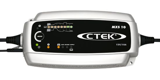 Picture of CTEK MXS 10, 12V Battery Charger & Maintainer, 10A, UK Plug