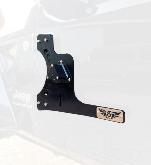 Picture of Jeep Wrangler JK, JL & Gladiator JT 07-25 Door Hinge Jerry Can Mount