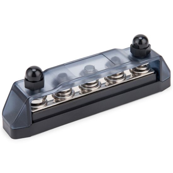 Picture of 5 Stud Power Distribution Block With Cover - BUSBAR - Black