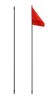Picture of AOR Off Road 9ft Black Flag Pole, Center Split, Made in USA