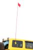 Picture of AOR Off Road 9ft Red Flag Pole with Flag, Made in USA